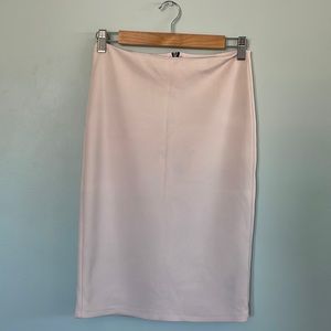F21 | Double lined light pink pencil skirt with back zipper size small